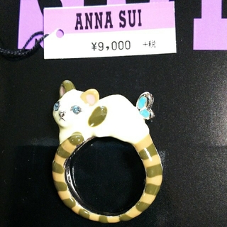 アナスイ(ANNA SUI)の新品　未使用 アナスイ ANNASUI　動物モチーフ　猫　ネコ　リング　15号(リング(指輪))