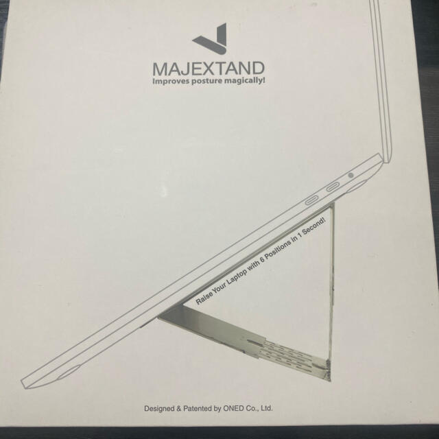 【【新品】MAJEXTAND スペースグレー PCスタンド ノートパソコン