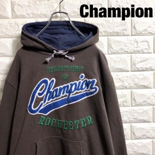 チャンピオン(Champion)のチャンピオン　プルオーバーパーカー　刺繍ロゴ　メンズLサイズ(パーカー)