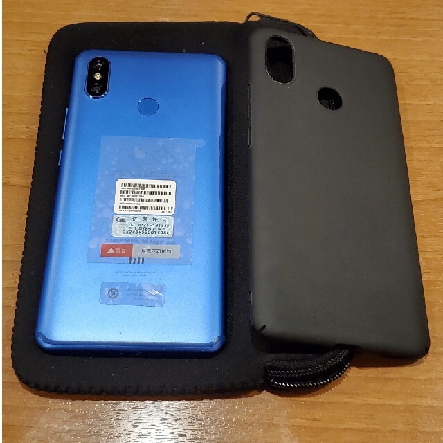 XIAOMI Mi max 3 メモリ6G ブルー　箱あり スマホ/家電/カメラのスマートフォン/携帯電話(スマートフォン本体)の商品写真