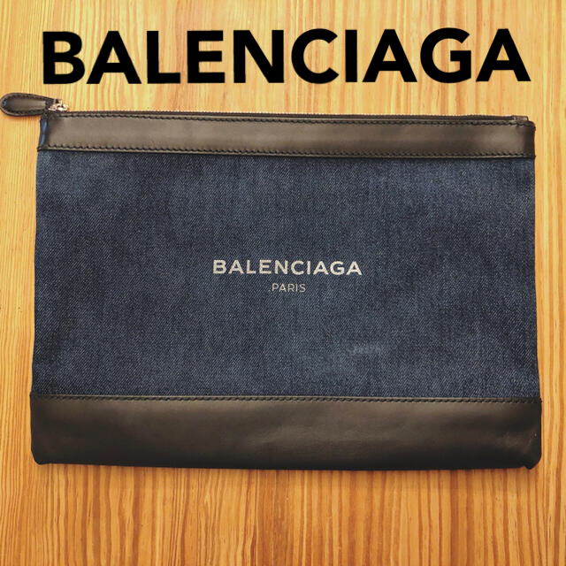 100 ％品質保証 【値下げ】バレンシアガ  クラッチ　バッグ　デニム　ハンドバッグ セカンドバッグ/クラッチバッグ