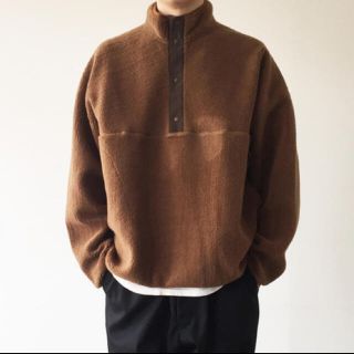 コモリ(COMOLI)のgraphpaper wool boa high neck pullover 1(ブルゾン)