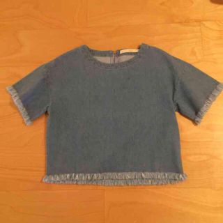 シップス(SHIPS)の今期シップス購入デニムフリンジトップス(Tシャツ(半袖/袖なし))