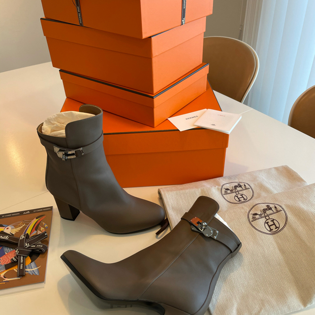 HERMES ショートブーツ サンジェルマン　新品　エトゥープ　38