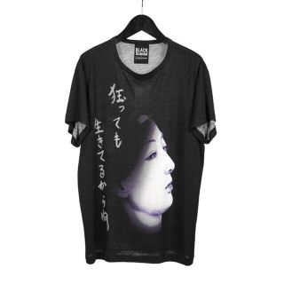 ヨウジヤマモト(Yohji Yamamoto)のYohji Yamamoto [HN-T18-273 / 顔柄丸首半袖A](Tシャツ/カットソー(半袖/袖なし))