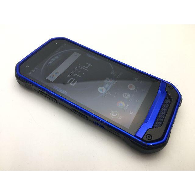 京セラ(キョウセラ)のSIMフリー美品au京セラ TORQUE G03 KYV41 ブルー 39 スマホ/家電/カメラのスマートフォン/携帯電話(スマートフォン本体)の商品写真