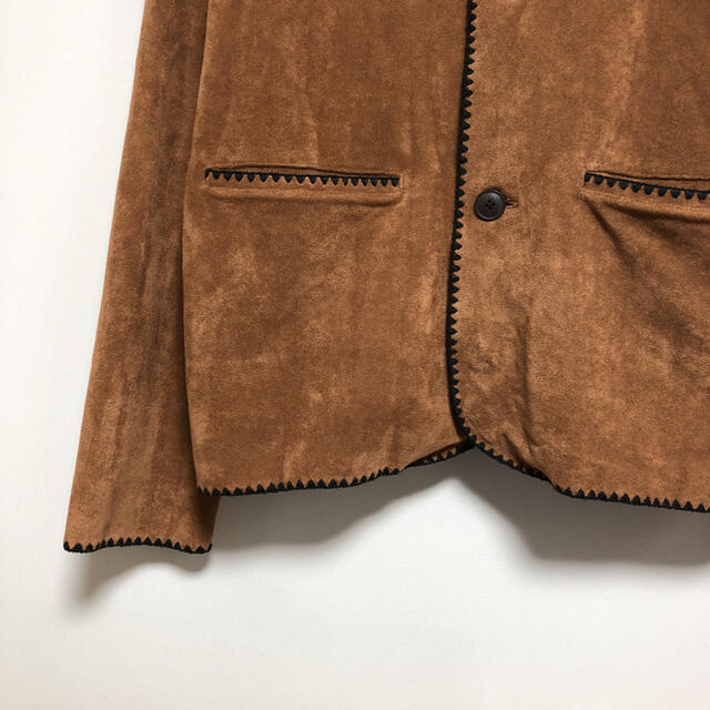 vintage western cardigan suede brown メンズのトップス(カーディガン)の商品写真