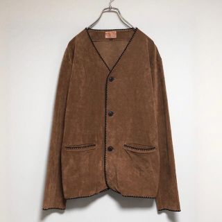 vintage western cardigan suede brown(カーディガン)