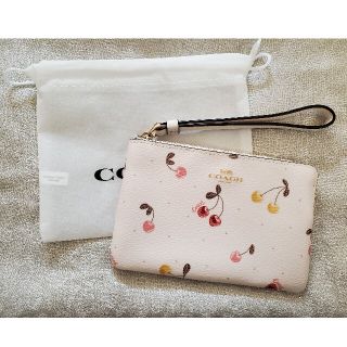 コーチ(COACH)の【新品・未使用】COACHﾎﾟｰﾁ🍒ﾁｪﾘｰ柄🍒(ポーチ)