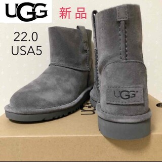 アグ(UGG)のお買い得♡《新品未使用》UGG　アグ　ミニ丈ブーツ　22cm　USA5(ブーツ)