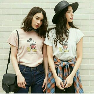 マウジー(moussy)のmoussy▽ミッキーT(Tシャツ(半袖/袖なし))