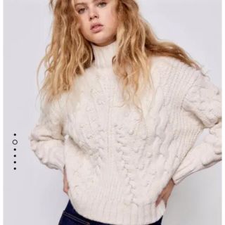 ザラ(ZARA)のZARA ザラ　ケーブルニットセーター(ニット/セーター)