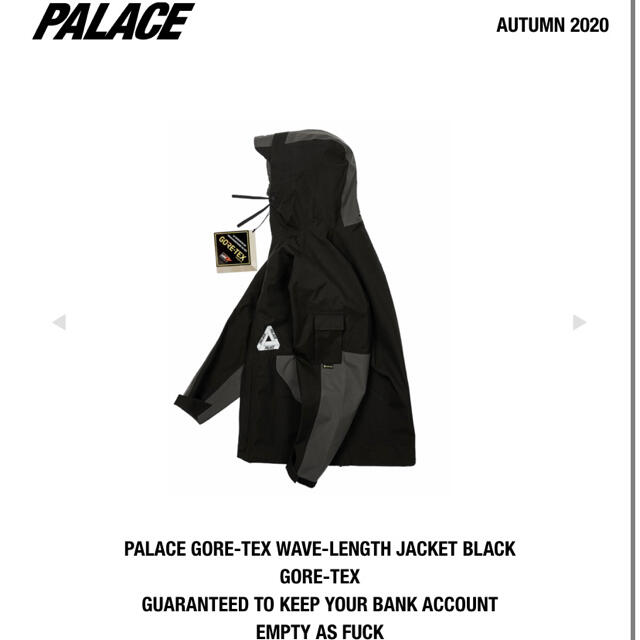 palace gore-tex wave length jacket black 2