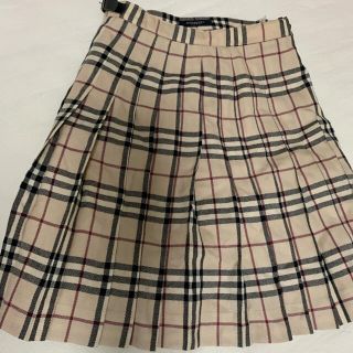 バーバリー(BURBERRY)のBURBERRY プリーツチェックミニスカート(スカート)