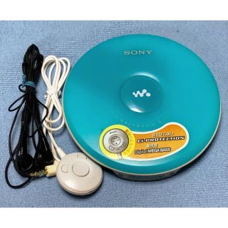 ウォークマン(WALKMAN)の【SONY】CDウォークマン ブルー D-EJ002 （動作確認済み）(ポータブルプレーヤー)