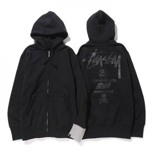 【L】master mind × stussy パーカー