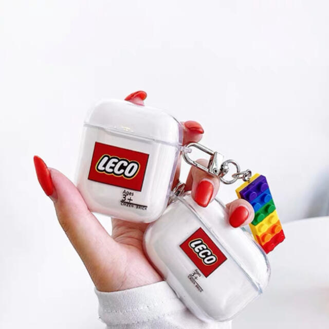 Lego(レゴ)の‼️インスタで大人気‼️AirPods ケース チャーム付 Lego スマホ/家電/カメラのオーディオ機器(ヘッドフォン/イヤフォン)の商品写真