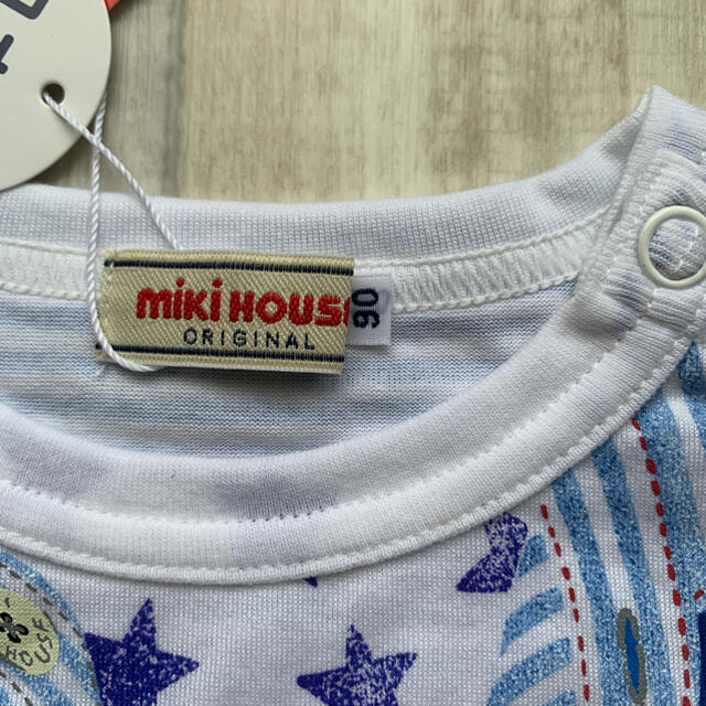 mikihouse(ミキハウス)のミキハウス だまし絵Tシャツ【90cm】 キッズ/ベビー/マタニティのキッズ服男の子用(90cm~)(Tシャツ/カットソー)の商品写真