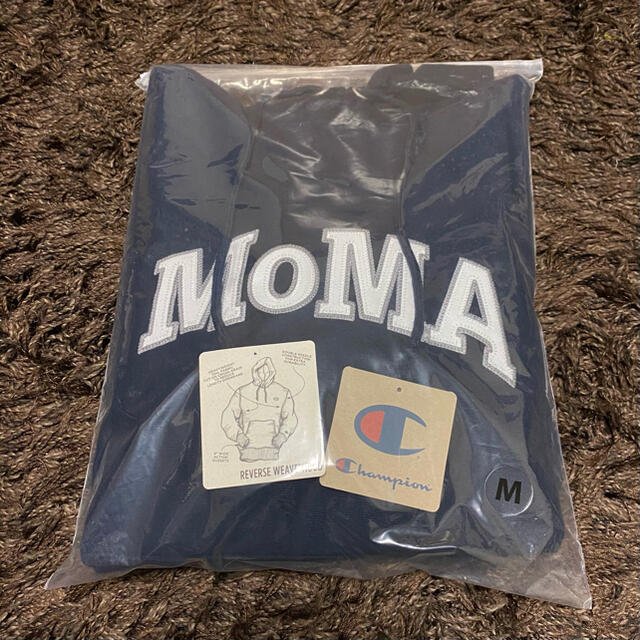 MOMA(モマ)のMoMA チャンピオン フーディー リバースウィーブ ネイビー M メンズのトップス(パーカー)の商品写真