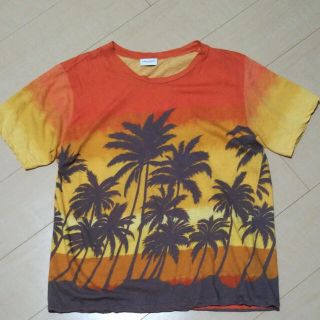 サンローラン SAINT LAURENT 16SS パームツリー Tシャツ | tspea.org