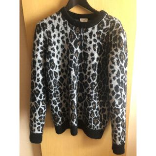 SAINT LAURENT PARIS サンローランパリ 15AW Leopard Mohair Knit 459938 Y1UC1 レオパードモヘアニットプルオーバーセーター