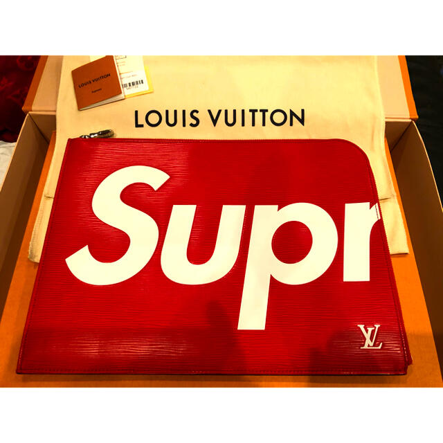 【最安値!!】supreme VUITTON コラボ クラッチバッグ