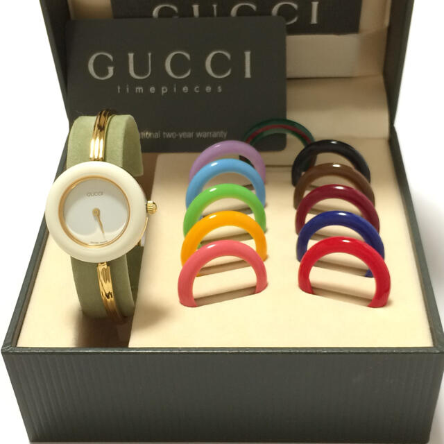 Gucci(グッチ)の1.超美品 グッチ GUCCI 時計 チェンジベゼル レディースのファッション小物(腕時計)の商品写真