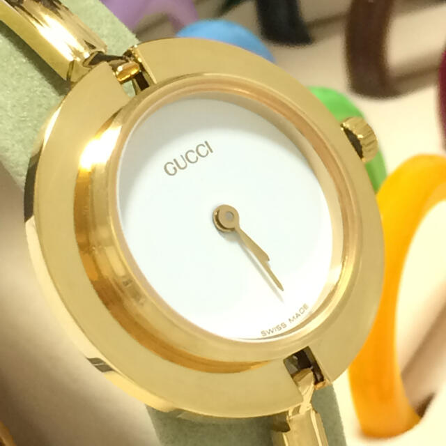 Gucci(グッチ)の1.超美品 グッチ GUCCI 時計 チェンジベゼル レディースのファッション小物(腕時計)の商品写真