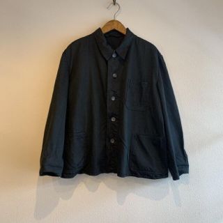 ワンエルディーケーセレクト(1LDK SELECT)のドイツ軍 コットンワークジャケット BLACK 染め デッドストック(ミリタリージャケット)