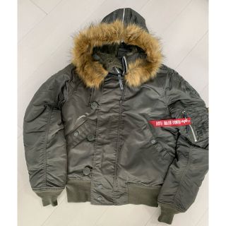 アルファインダストリーズ(ALPHA INDUSTRIES)のALPHA N-2B フライトジャケット: SMALL・グレー(ミリタリージャケット)