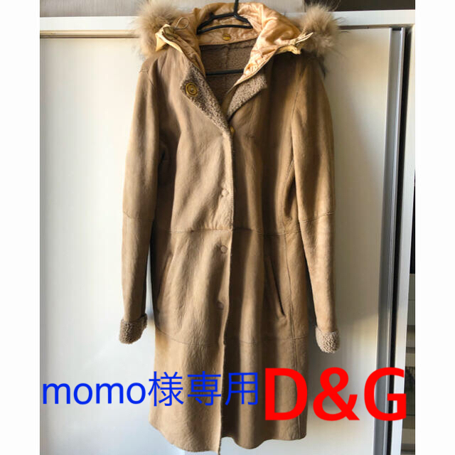 momo様専用 D&G ドルガバ ムートンコート キャメル ベージュ フード | フリマアプリ ラクマ 【再入荷】 ムートンコート アウター ドルガバ その他