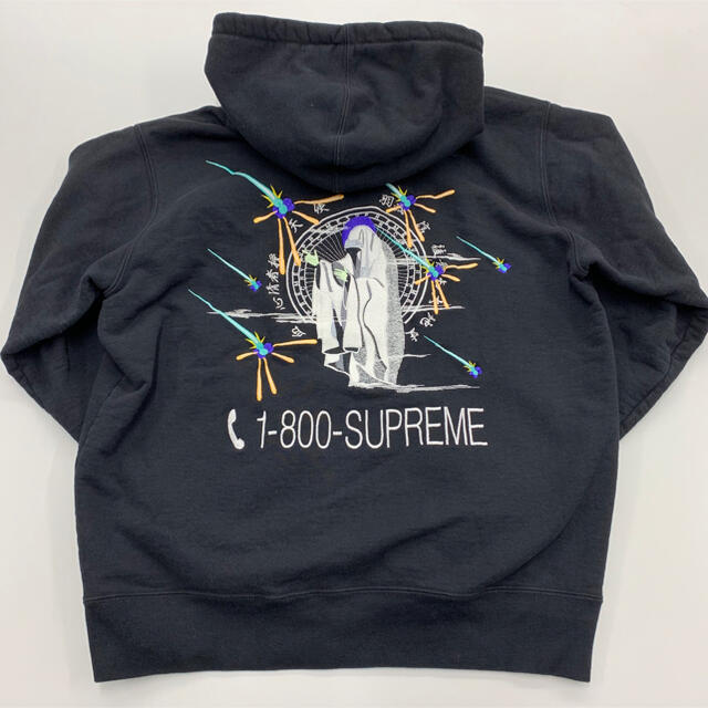 Supreme 1-800 Hooded Sweatshirt Black L