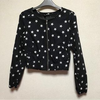 エイチアンドエム(H&M)のH&M 星柄 ジャケット(ノーカラージャケット)