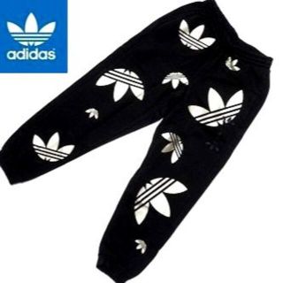 アディダス(adidas)の新品 アディダスオリジナルス スウェットパンツ 黒×金 Mサイズ 裏起毛(その他)