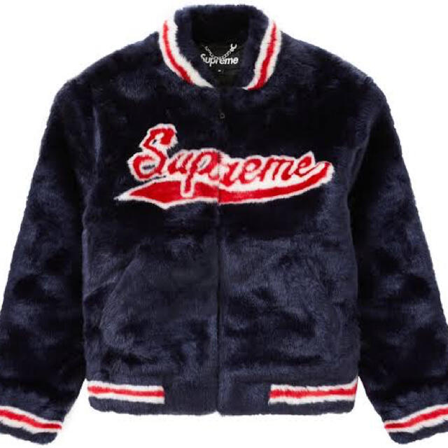 Supreme - Supreme Faux Fur Varsity Jacketの通販 by All ayez on me