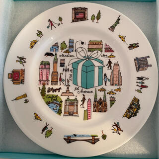 ティファニー(Tiffany & Co.)のティファニー　5th anniversary 絵皿2枚セット(食器)