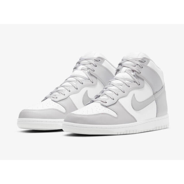 Nike Dunk hi White Vast Grey 28cm - スニーカー