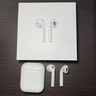 アップル(Apple)のAirPods 第二世代 ワイヤレス充電対応ケース 中古 国内正規品(ヘッドフォン/イヤフォン)