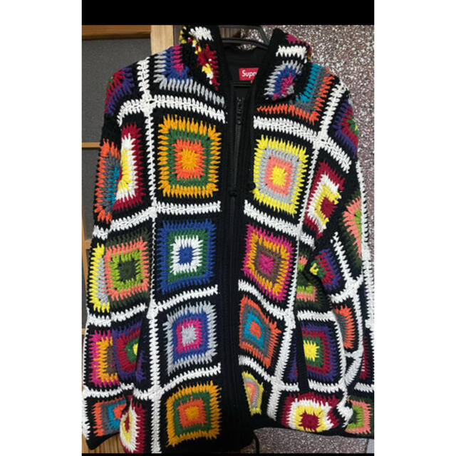 Supreme(シュプリーム)のSUPREME Crochet Hooded Zip Up Sweater XL メンズのトップス(ニット/セーター)の商品写真