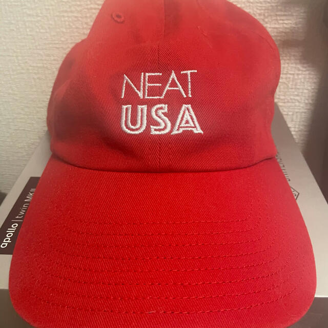 NEAT USA & USA CAP 赤 lechoppe.jpメンズ