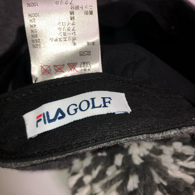 FILA(フィラ)のFILA GOLF キラキラストーン付き　キャスケット 帽子 キャップ　美品 スポーツ/アウトドアのゴルフ(その他)の商品写真