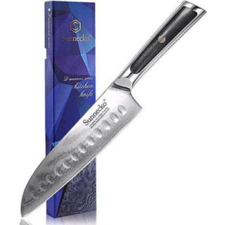 3 赤33 包丁 三徳包丁 180MM ダマスカス 73層(調理道具/製菓道具)