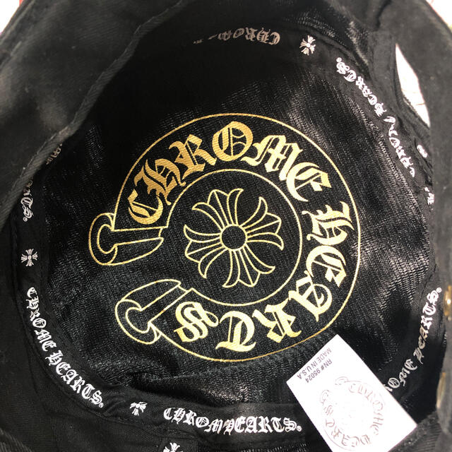 Chrome Hearts(クロムハーツ)のクロムハーツ　キャップ　ワークキャップ　クロス　ブラック　ロゴ メンズの帽子(キャップ)の商品写真