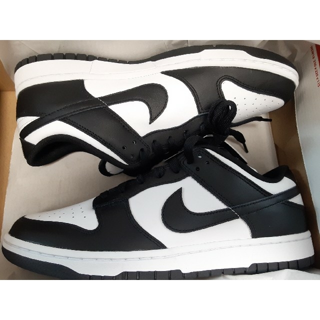 NIKE DUNK LOW WHITE/BLACK us8.5 26.5