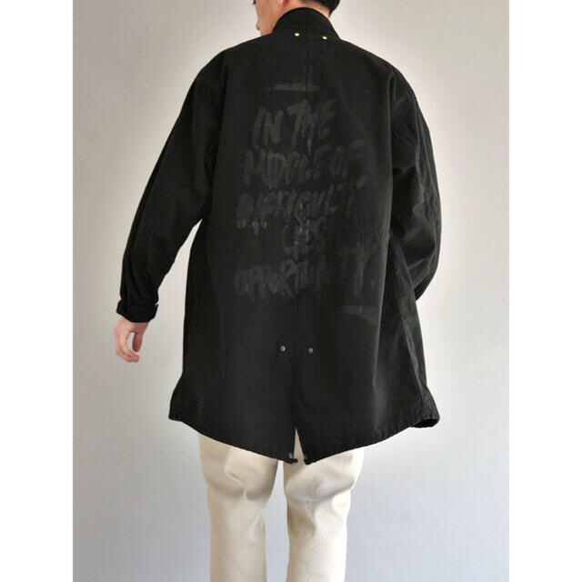 anachronorm(アナクロノーム)のANACHRONORMアナクロノームSTENCIL FISH TAIL COAT メンズのジャケット/アウター(ミリタリージャケット)の商品写真