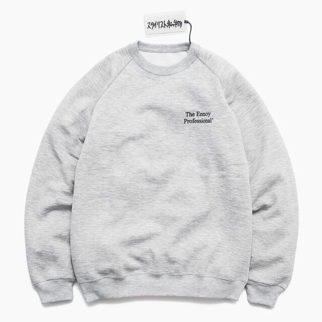 Ennoy スタイリスト私物　CREW SWEAT  gray Lサイズ