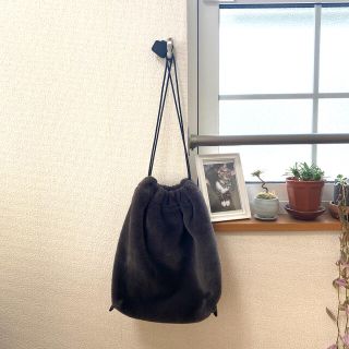 美品 LEPSIM ボア巾着バッグ marcelnoronha.com.br