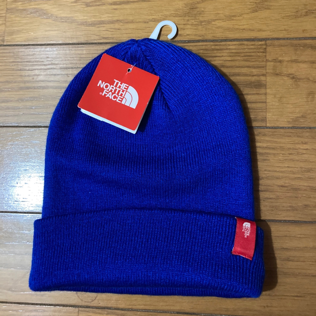 THE NORTH FACE(ザノースフェイス)の新品 THE NORTH FACE ノースフェイス ニット帽 ニットキャップ 青 メンズの帽子(ニット帽/ビーニー)の商品写真