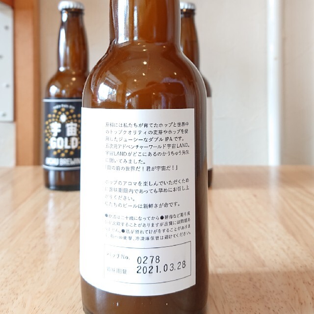 うちゅうブルーイング2種×2本 食品/飲料/酒の酒(ビール)の商品写真