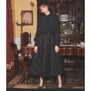 エイミーイストワール(eimy istoire)のeimy jaquard pleats dress(ロングワンピース/マキシワンピース)